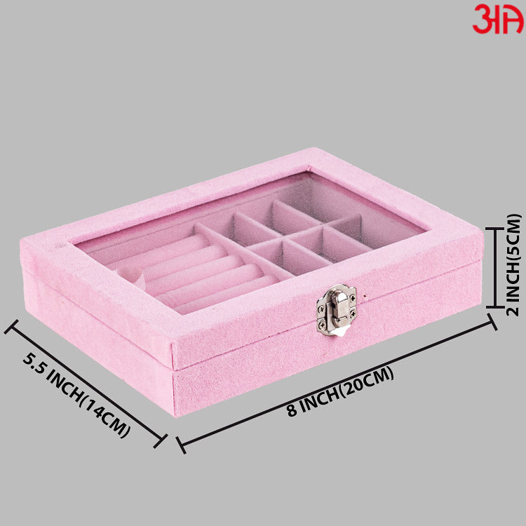 pink jewellery box large