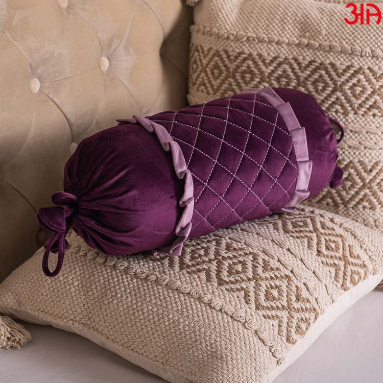 purple bolster covers