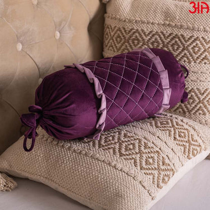 purple bolster covers