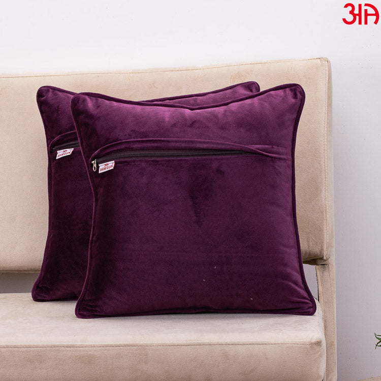 Purple Soft Velvet cushion covers4