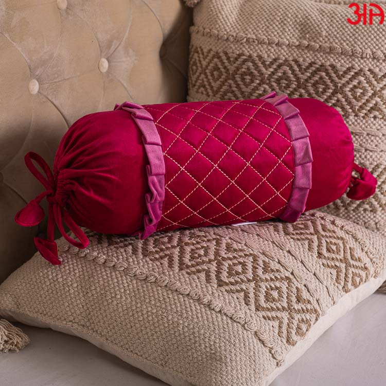 Decorative Bolster Pillow Cover for Cozy Bed Room