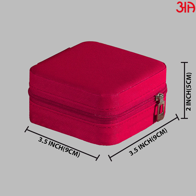 red color portable jewellery box