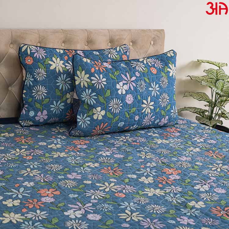 blue reversible bed cover3