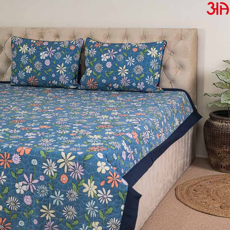 blue reversible bed cover7