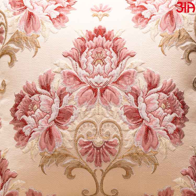 beige jacquard rose cushions3