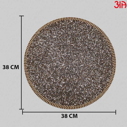 round grey table mat golden4