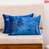 royal blue Ice velvet cushion cover