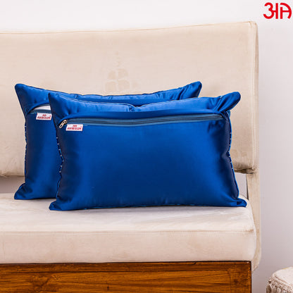 royal blue Ice velvet cushion cover4