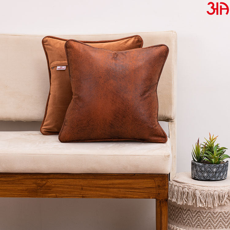 rust textured cushion covers2