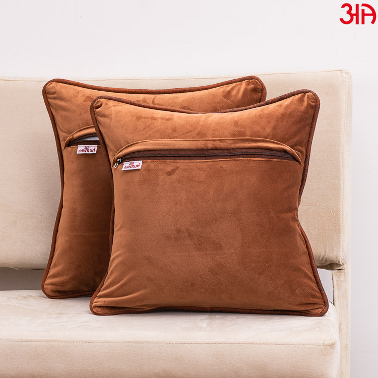 rust textured cushion covers4