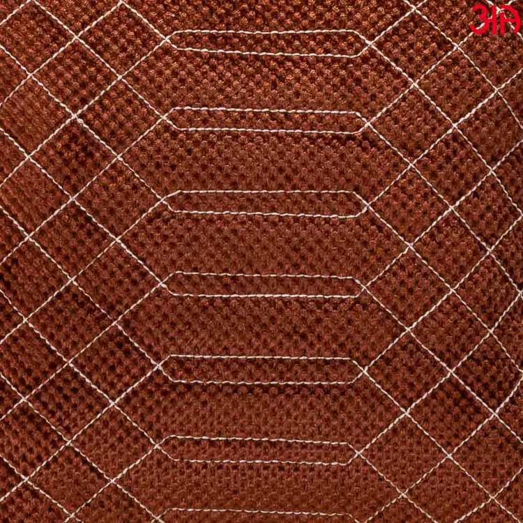 rust textured crochet cushion cover3