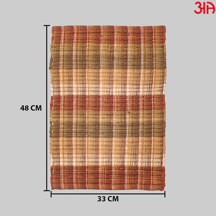 rust handloom cord jute table mat4