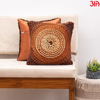 rust spiral cushion cover2