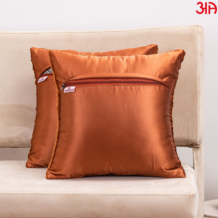 rust zig zag solid color cushion4