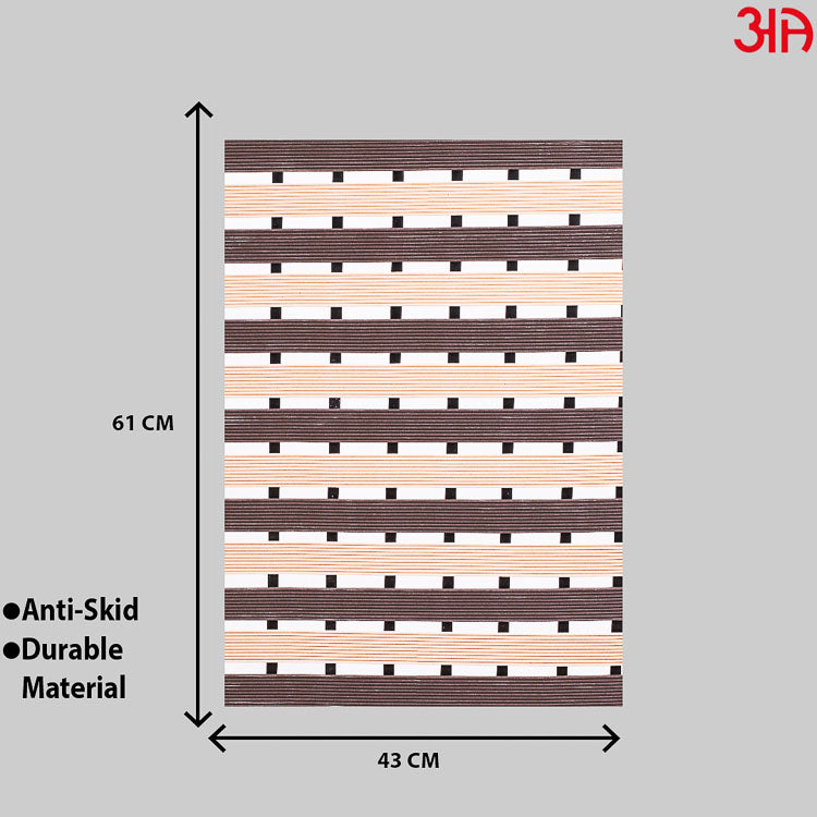 brown spa shower mat2