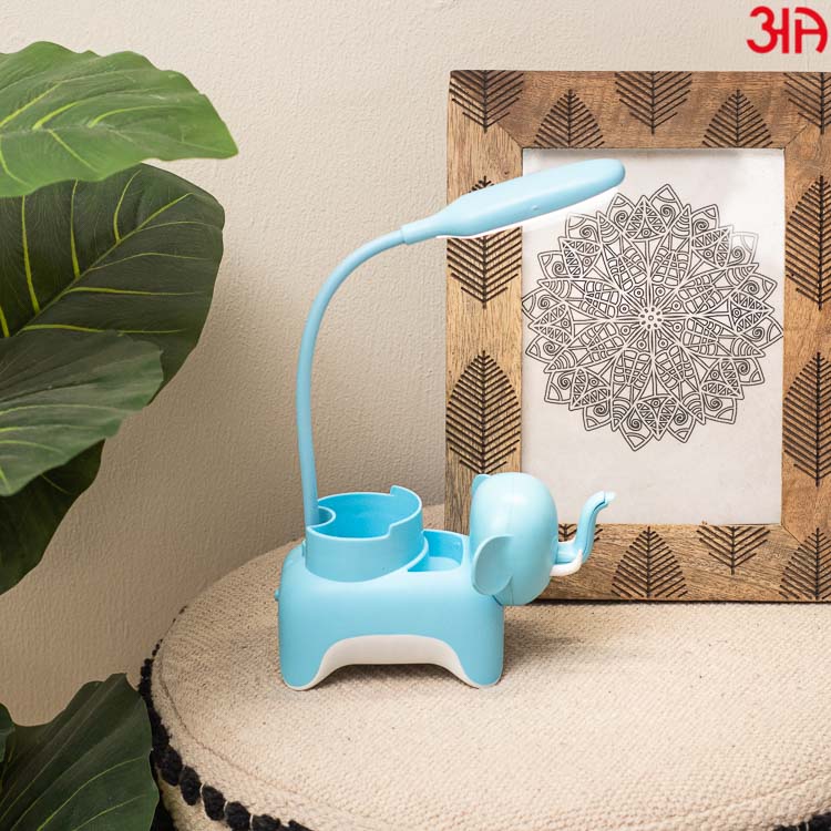 blue elephant design led study lamp2