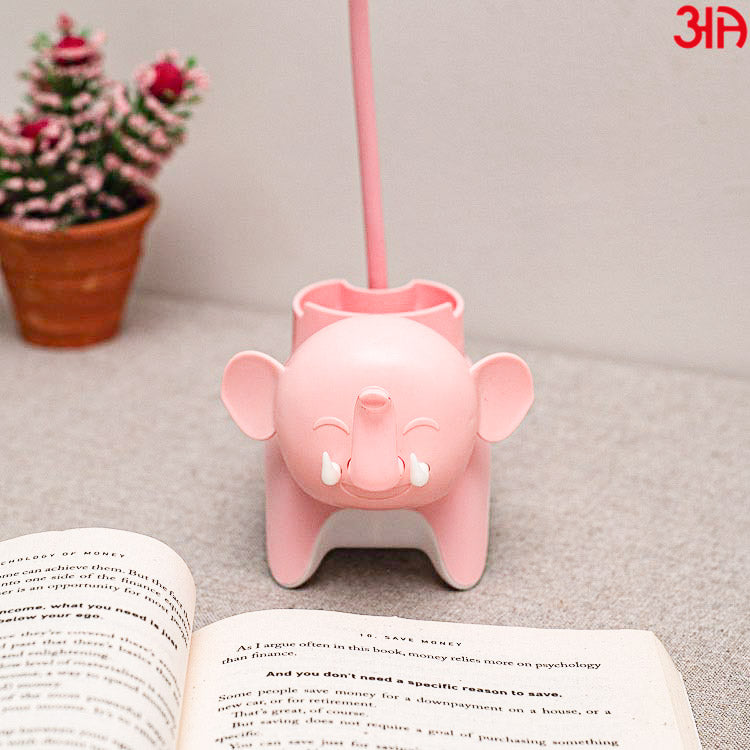 pink elephant design led study lamp3