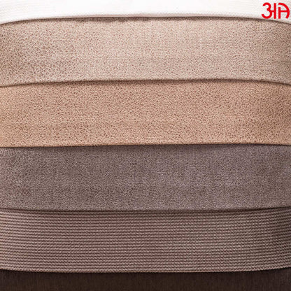 stripe suede brown cushion3