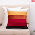 stripe suede red cushion