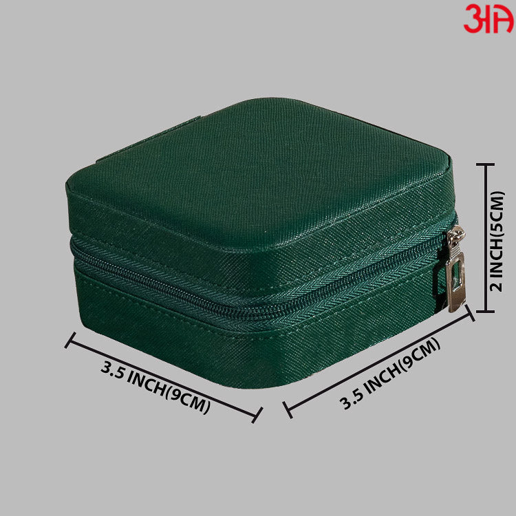 teal color portable jewellery box