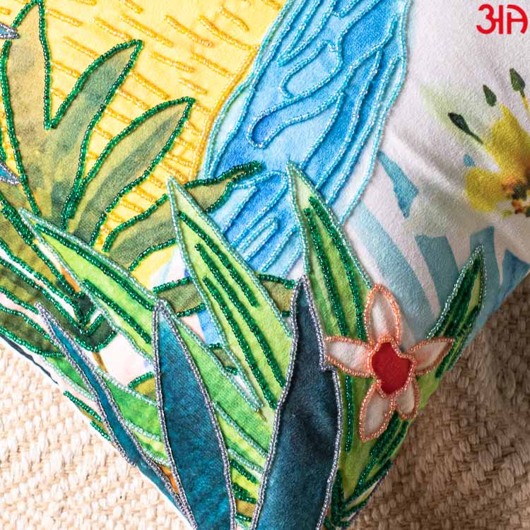 Tropical Colorful Parrot Cushion Cover