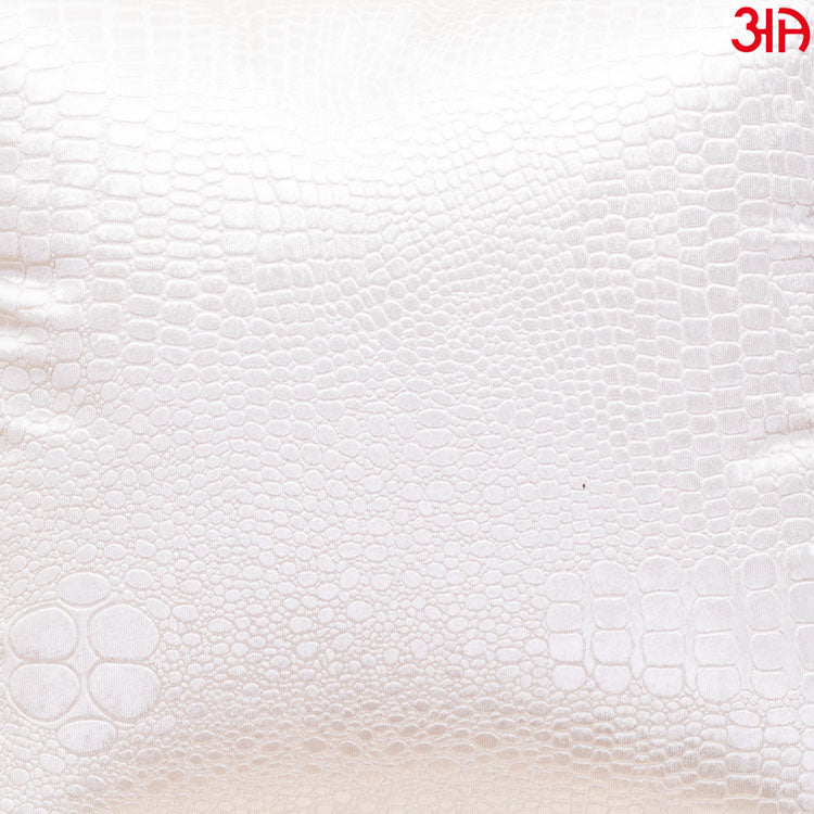 White Snake Skin Textured Cushion3