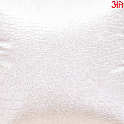 White Snake Skin Textured Cushion3