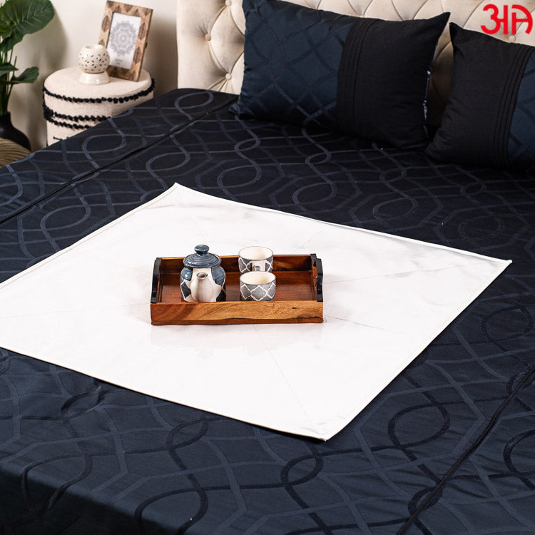 white rexine bed mat for luxury living3