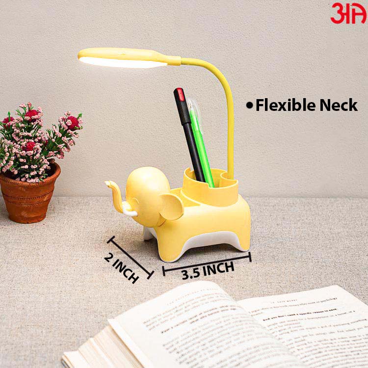 yellow elephant design led study lamp4