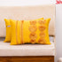 yellow taffeta cushion cover
