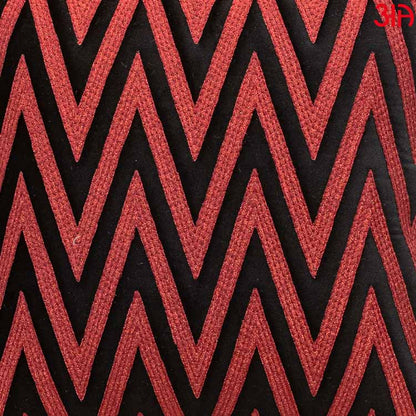 V zig zag red cushion3